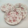 Купить Набор десертных тарелок на 6 персон, с декором в виде побегов роз, "Claytan Tableware", фаянс, деколь, Малайзия, 1973-2000 гг.
