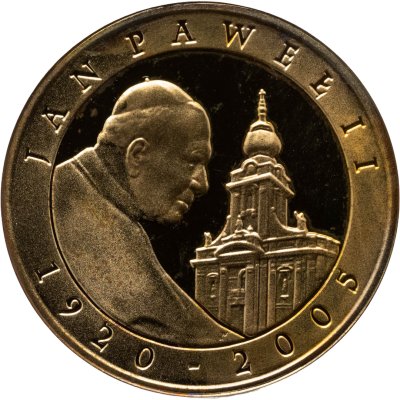 купить Польша 10 злотых (zlotych) 2005 смерть Папы Иоанна Павела II