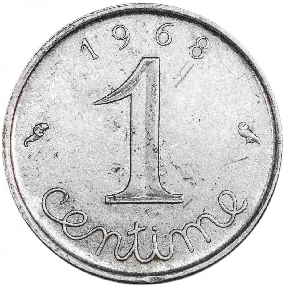 купить Франция 1 сантим 1968