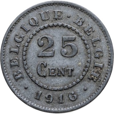 купить Бельгия 25 сантимов (centimes) 1916