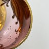 Купить Набор из 4 бокалов с лепным цветочным декором, стекло, лепнина, золочение, Чехословакия, 1970-1990 гг.