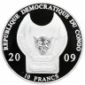 Купить Конго 10 франков 2009 "Воины мира - Тамплиер"
