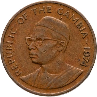купить Гамбия 1 бутут (butut) 1974
