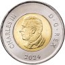 Купить Канада 2 доллара 2024 "100-летие ВВС Канады" цветное покрытие