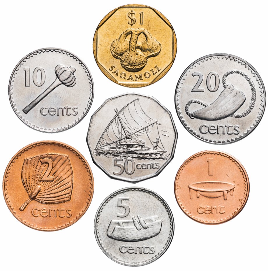 купить Фиджи набор монет 2000-2006 (7шт)