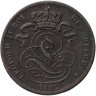 Купить Бельгия 1 сантим (centime) 1882 Надпись на французском - 'DES BELGES'
