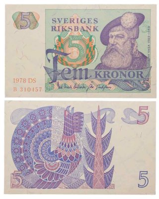 купить Швеция 5 крон 1978 года (Pick 51d)