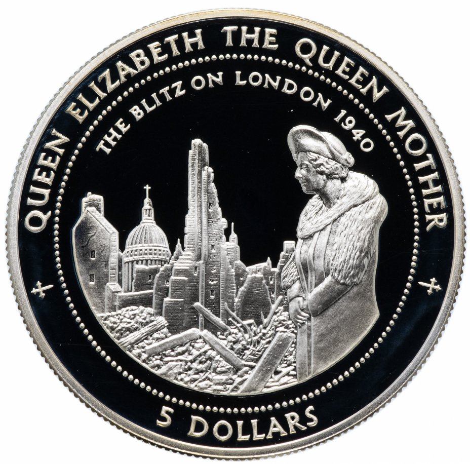 купить Ниуэ 5 долларов 1997 "Наступление на Лондон 1940 г." с сертификатом