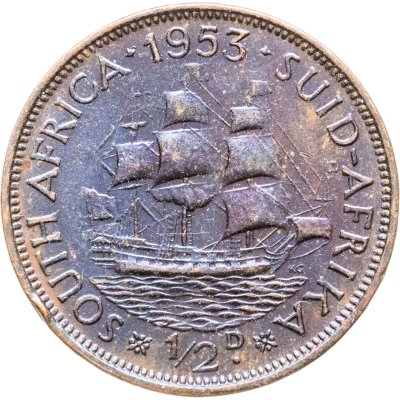 купить ЮАР (Южная Африка) 1/2 пенни (penny) 1953