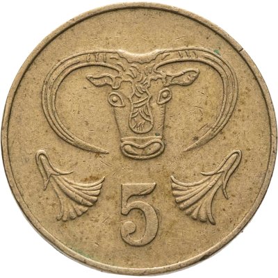 купить Кипр 5 центов 1983