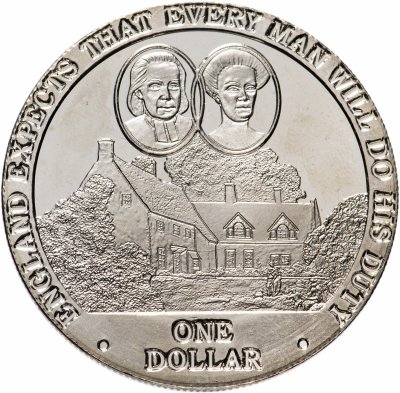 купить Острова Кука 1 доллар 2007 "Англия ждёт, что каждый выполнит свой долг"