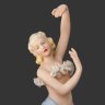 Купить Статуэтка "Танцовщица в голубой юбке", фарфор, кружевной фарфор, роспись, золочение, Gerold Porzellan, Bavaria, Германия, 1937-1950 гг.