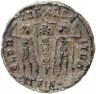 Купить Римская Империя Констант 333–350 гг центенионалис (реверс: два воина стоят лицом друг к другу, между ними один штандарт)