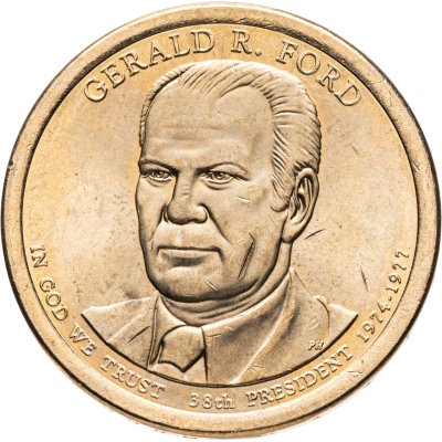 купить США 1 доллар 2016 "38-й президент США - Джеральд Форд", знак монетного двора "D" - Денвер