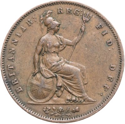 купить Великобритания 1 пенни (penny) 1853