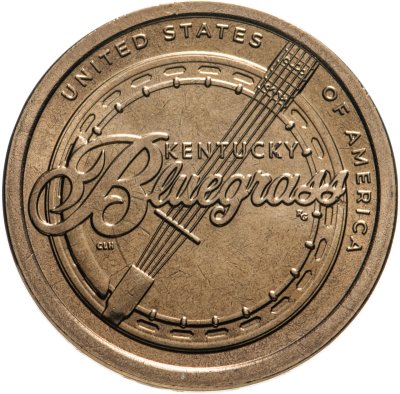 Купить США 1 доллар 2022 "Американские инновации - Билл Монро и музыкальное направлению Блюграсс (Кентукки)"