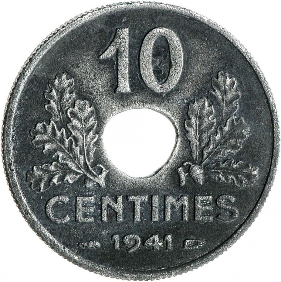 купить 10 сантимов 1941