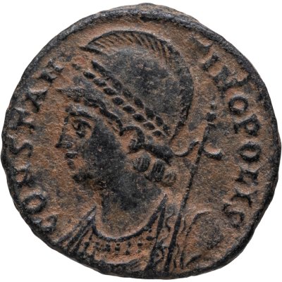 купить Римская Империя, император Константин Великий, AE [фоллис] 307-337 гг.: памятный выпуск в честь основания Константинополя