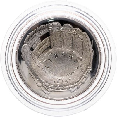 купить США 50 центов (1/2 доллара, half dollar) 2014 "Национальный зал славы бейсбола", знак монетного двора: "S" - Сан-Франциско