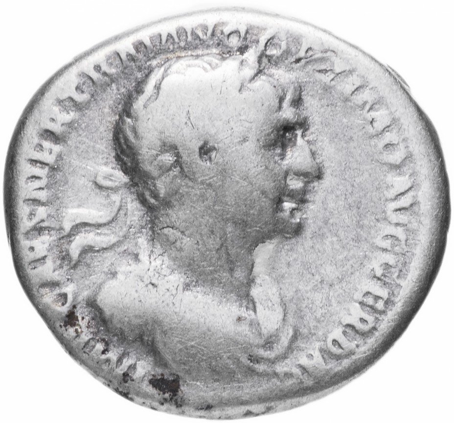 купить Римская Империя Траян 98–117гг денарий (реверс: Фелицитас стоит, влево)