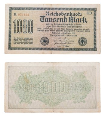 купить Германия 1000 марок 1922
