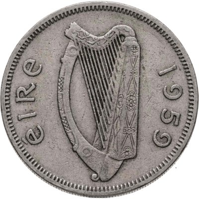 купить Ирландия 2 шиллинга (флорин, shillings) 1959