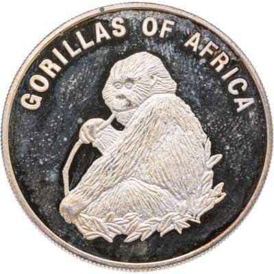 купить Уганда 1000 шиллингов 2002 "Фауна Африки - горилла ест"