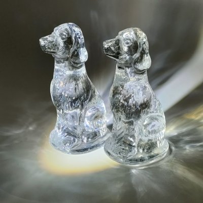 купить Пара статуэток "Собака", хрусталь, Российская Федерация, 2000-2020 гг.