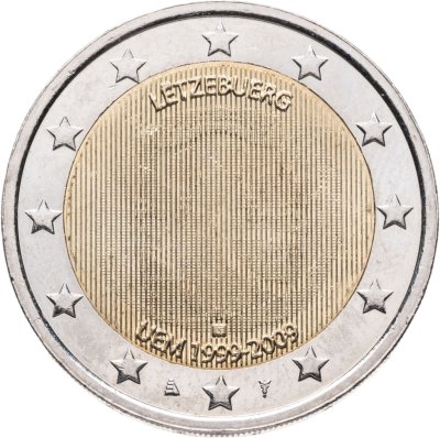 купить Люксембург 2 euro (евро) 2009 "10 лет Экономическому и валютному союзу Люксембург"