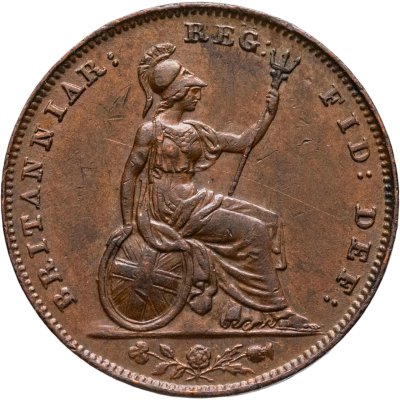 купить Великобритания 1 фартинг 1853