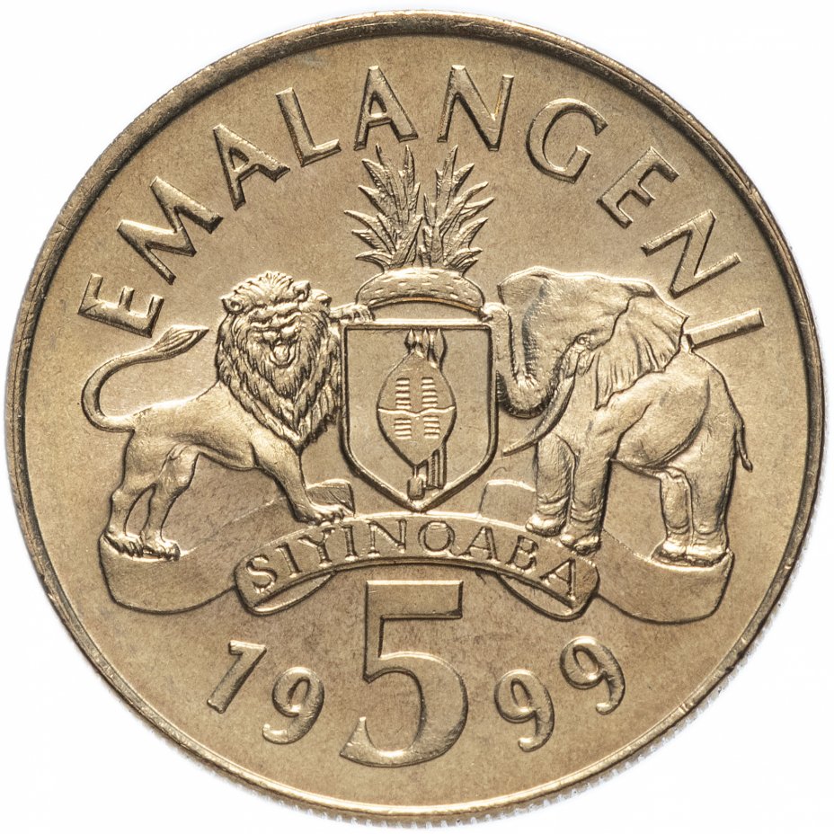 купить Свазиленд 5 эмалангени (emalangeni) 1999 год