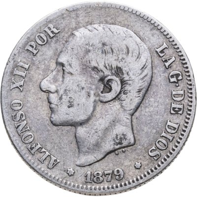 купить Испания 2 песеты (pesetas) 1879