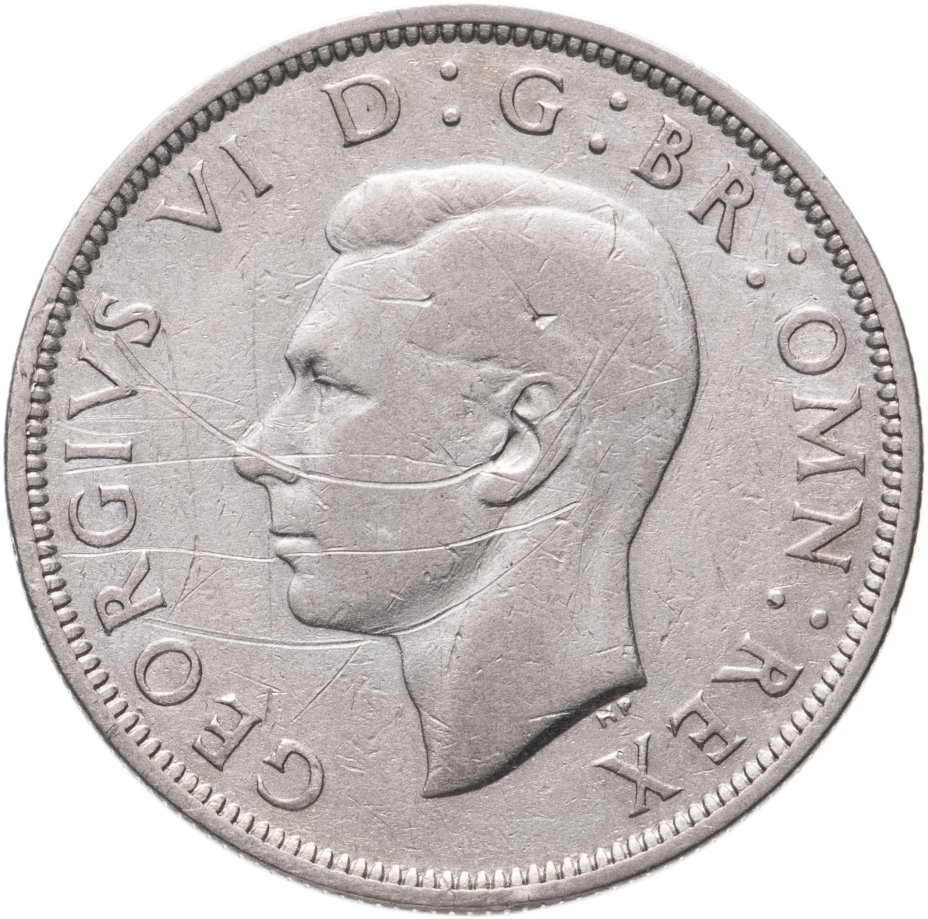 купить Великобритания 1/2 кроны (crown) 1937-1947, случайный год