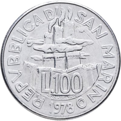 купить Сан-Марино 100 лир (lire) 1978 FAO (ФАО) - Продовольственная программа