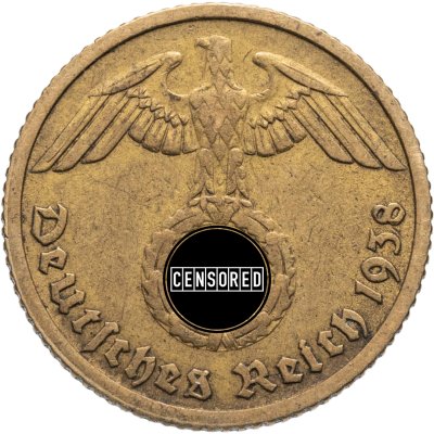 купить Германия, Третий рейх 10 рейхспфеннигов (reichspfennig) 1938