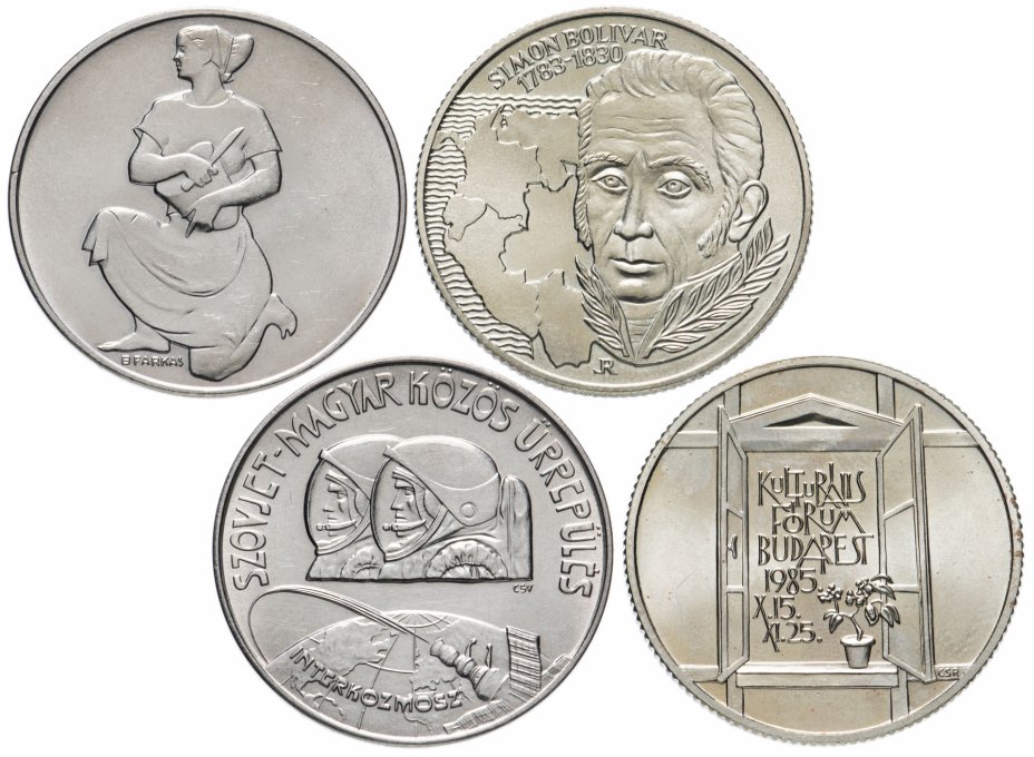 купить Венгрия набор из 4-х монет 100 форинтов 1980-1985