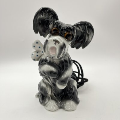 купить Светильник-ночник "Терьер" ("Собака"), фарфор, роспись, композитный материал, Heinz & Co., Германия, 1951-1972 гг.