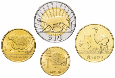 купить Уругвай набор монет 2011-2012 (4 штуки)