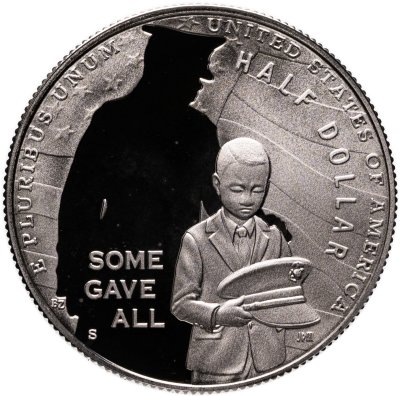 купить США 50 центов (1/2 доллара, half dollar) S 2022 "Национальный зал почёта "Пурпурного сердца", знак монетного двора: "S" - Сан-Франциско