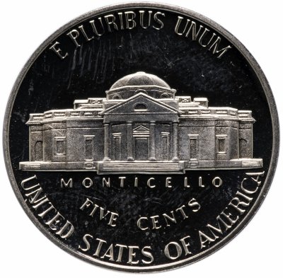 купить США 5 центов (cents) 1990 S Jefferson Nickel (Джефферсон) знак монетного двора "S"