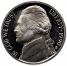 Купить США 5 центов (cents) 1990 S Jefferson Nickel (Джефферсон) знак монетного двора "S"