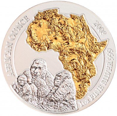 купить Руанда 50 Франков 2008 "Африканская Горилла"