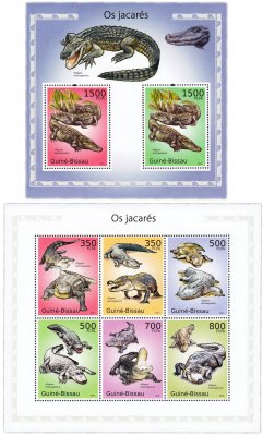 купить Гвинея-Бисау блок + лист 2010 "Крокодилы"