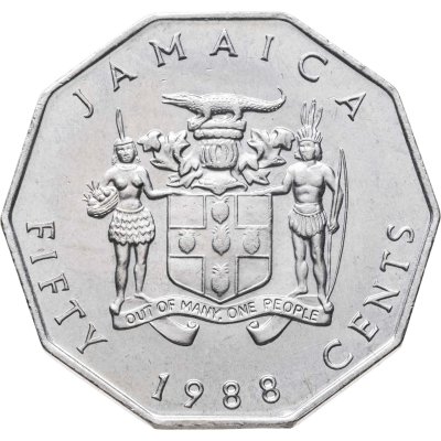 купить Ямайка 50 центов (cents) 1988