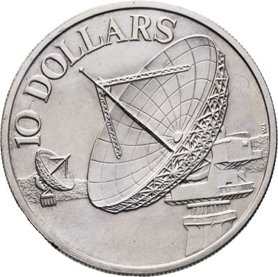 купить Сингапур 10 долларов (dollars) 1979 "Спутники связи"