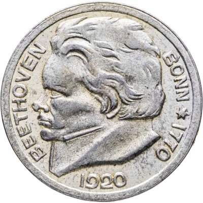 купить Германия (Бонн) нотгельд 10 пфеннигов 1920 "Людвиг ван Бетховен"