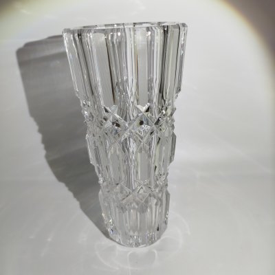 купить Ваза для цветов "Эхо", автор А.М. Остроумов, хрусталь, алмазная грань, Ленинградский завод художественного стекла (ЛЗХС), СССР, 1970-1980 гг.
