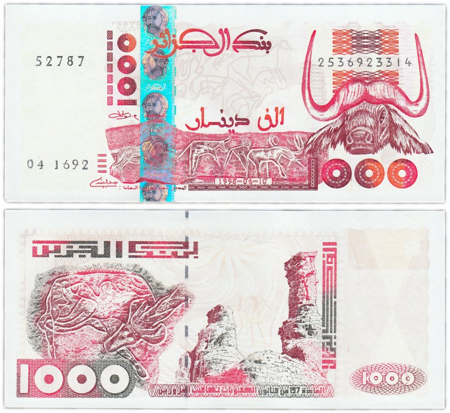 купить Алжир 1000 динар 1998 (Pick 142)