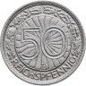 Купить Германия 50 рейхспфеннигов (reichspfennig) 1928, знак монетного двора "D" — Мюнхен