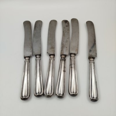 купить Набор из 6-ти столовых ножей, металл, сталь, Западная Европа, 1890-1920 гг.